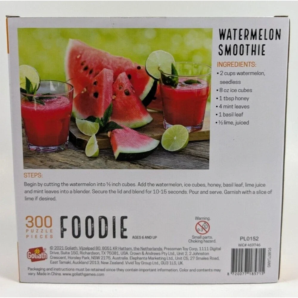 Goliath Foodie Watermelon Smoothie 300 Piece Puzzle 19.5